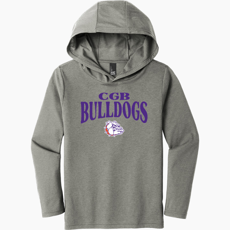 BEMENT MIDDLE SCHOOL BULLDOGS District Youth Perfect Tri Long Sleeve Hoodie