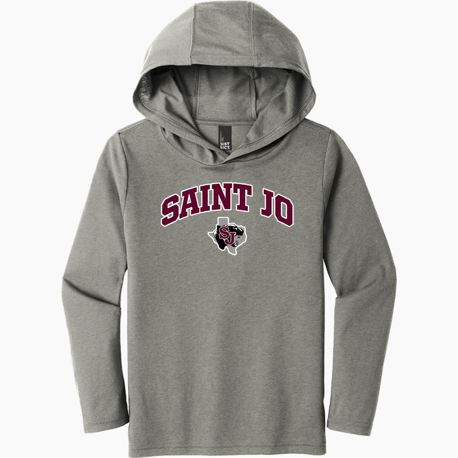 SAINT JO HIGH SCHOOL PANTHERS <span class="pdp-name-mascot">SAINT JO PANTHERS</span> District Youth Perfect Tri Long Sleeve Hoodie