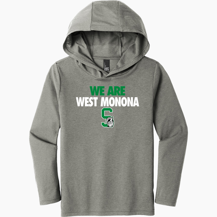WEST MONONA HIGH SCHOOL SPARTANS District Youth Perfect Tri Long Sleeve Hoodie