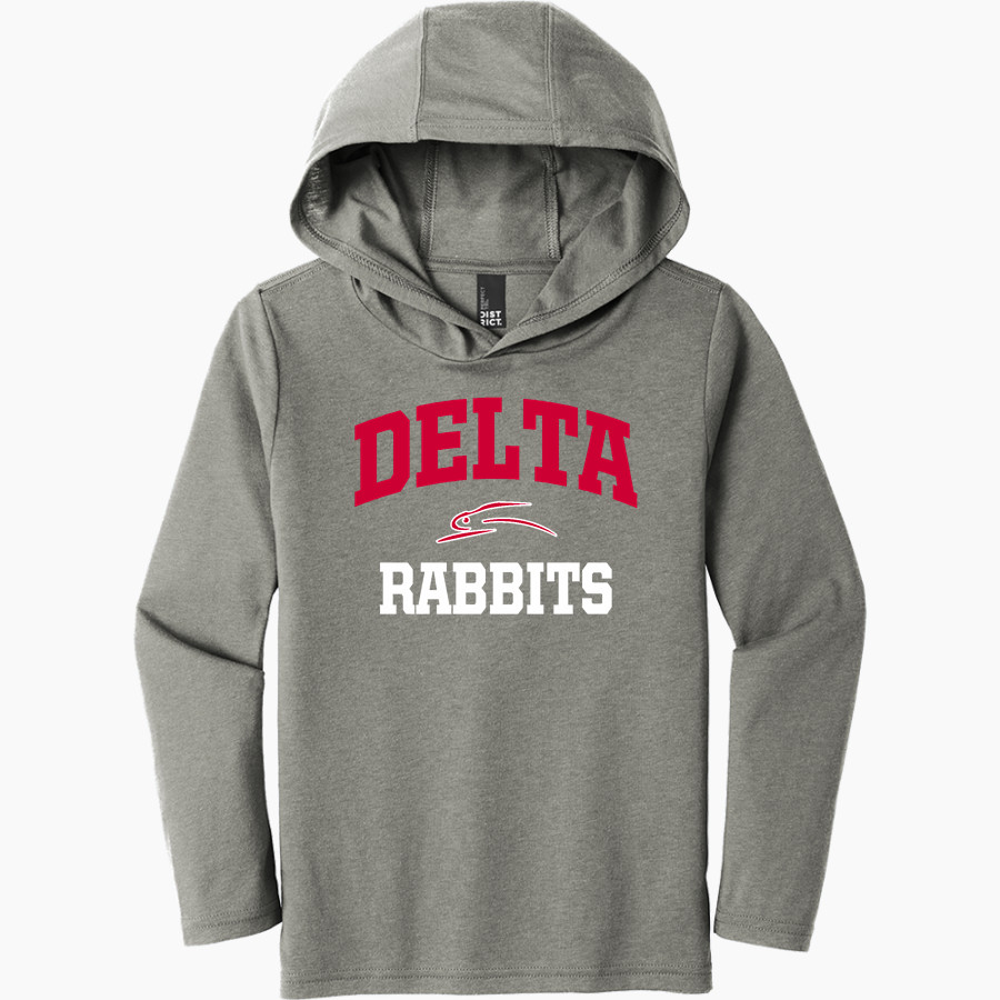 DELTA HIGH SCHOOL RABBITS <span class="pdp-name-mascot">DELTA RABBITS</span> District Youth Perfect Tri Long Sleeve Hoodie