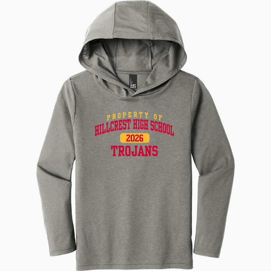 HILLCREST HIGH SCHOOL TROJANS <span class="pdp-name-mascot">Hillcrest High School TROJANS</span> District Youth Perfect Tri Long Sleeve Hoodie
