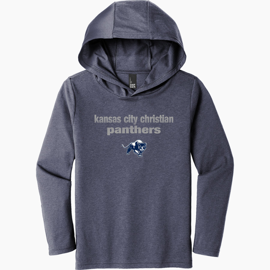 KANSAS CITY CHRISTIAN SCHOOL PANTHERS District Youth Perfect Tri Long Sleeve Hoodie