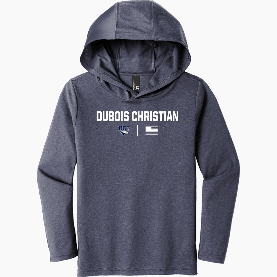DUBOIS CHRISTIAN SCHOOLS EAGLES District Youth Perfect Tri Long Sleeve Hoodie