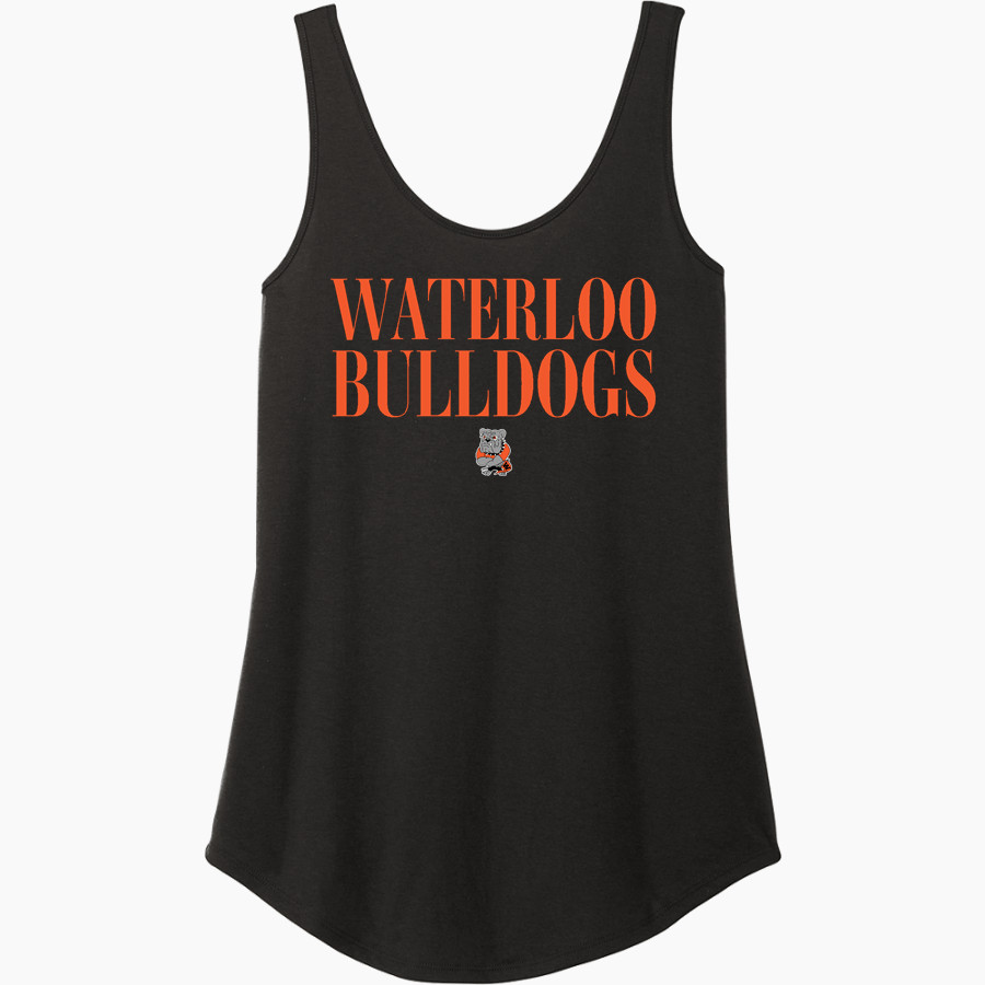 WATERLOO HIGH SCHOOL BULLDOGS <span class="pdp-name-mascot">WATERLOO BULLDOGS</span> District Women's Perfect Tri Relaxed Tank