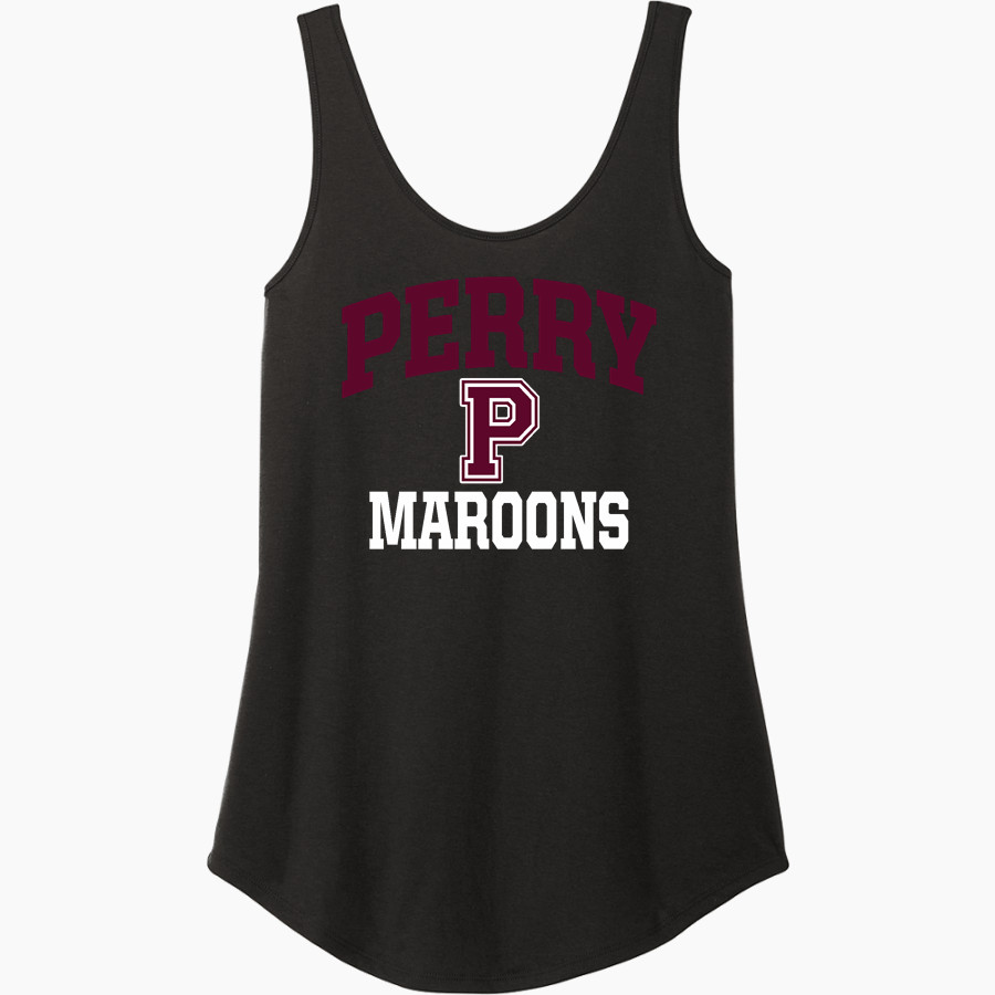 PERRY HIGH SCHOOL MAROONS <span class="pdp-name-mascot">PERRY MAROONS</span> District Women's Perfect Tri Relaxed Tank