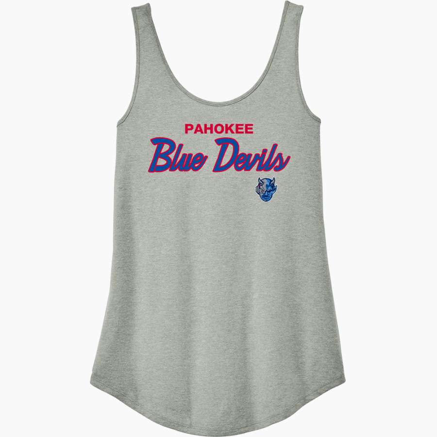 PAHOKEE HIGH SCHOOL BLUE DEVILS District Women's Perfect Tri Relaxed Tank