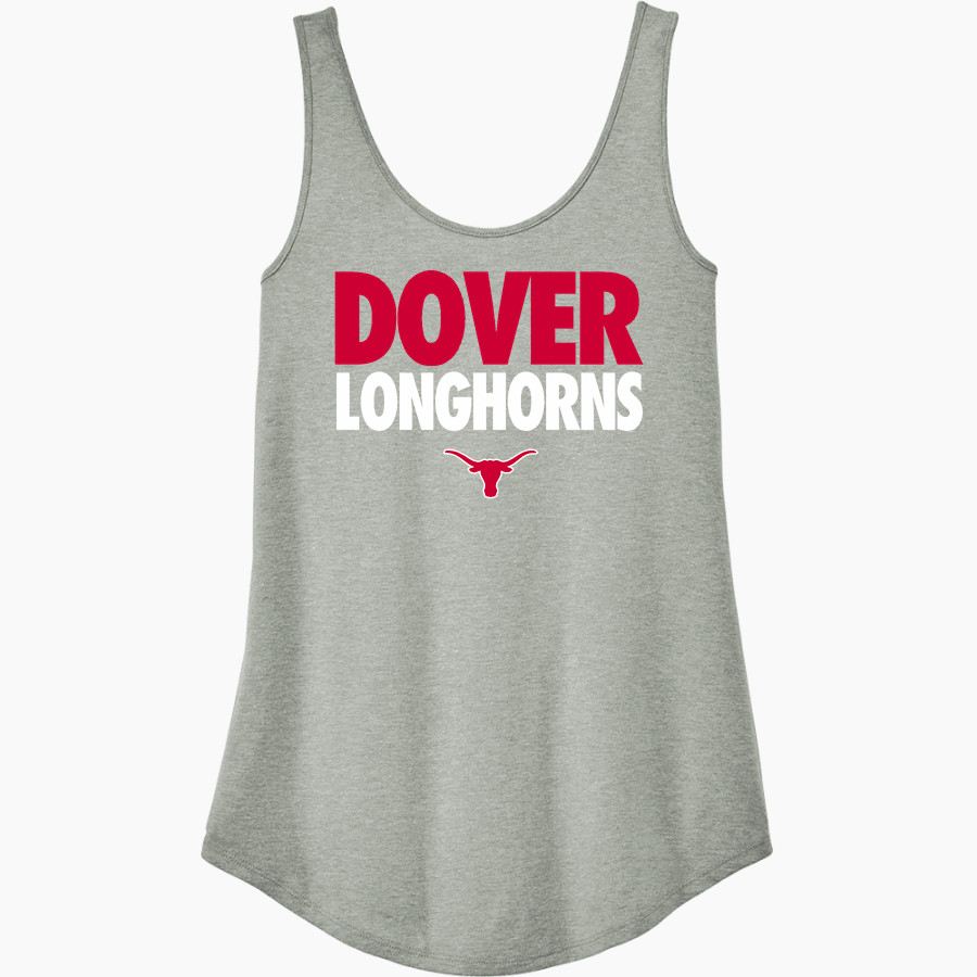 DOVER HIGH SCHOOL LONGHORNS District Women's Perfect Tri Relaxed Tank