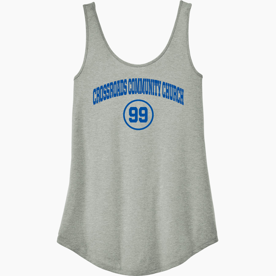 Crossroads Community Church Community Church <span class="pdp-name-mascot">Crossroads Community Church Community Church</span> District Women's Perfect Tri Relaxed Tank