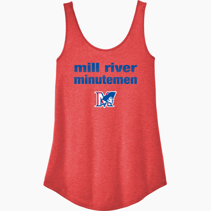 MILL RIVER UNION HIGH SCHOOL MINUTEMEN District Women's Perfect Tri Relaxed Tank