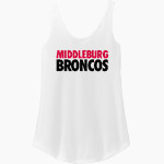 MIDDLEBURG HIGH SCHOOL BRONCOS District Women's Perfect Tri Relaxed Tank Front Thumbnail