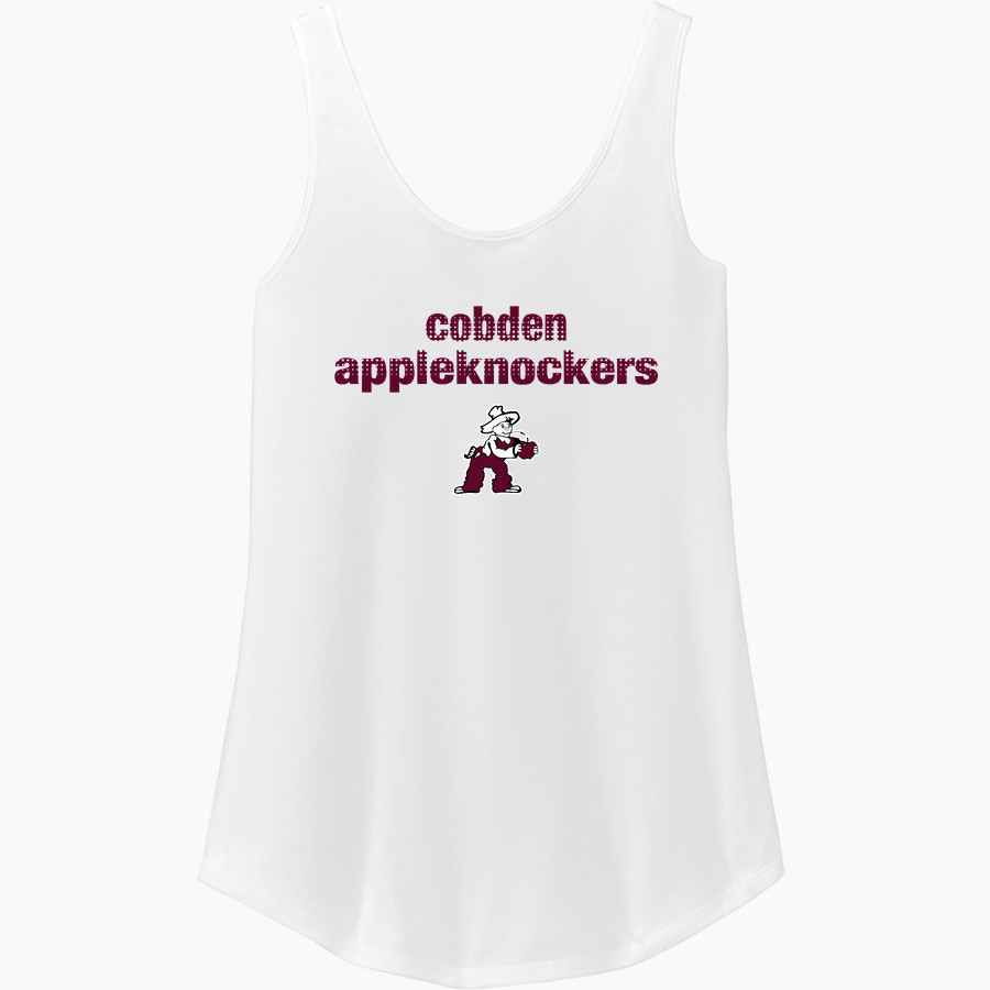 COBDEN HIGH SCHOOL APPLEKNOCKERS <span class="pdp-name-mascot">COBDEN APPLEKNOCKERS</span> District Women's Perfect Tri Relaxed Tank