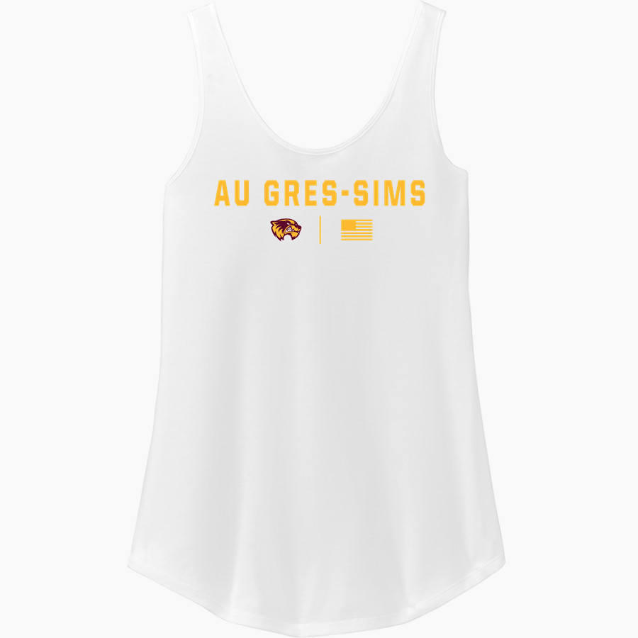 Au Gres-Sims HIGH SCHOOL WOLVERINES <span class="pdp-name-mascot">AU GRES - SIMS WOLVERINES</span> District Women's Perfect Tri Relaxed Tank