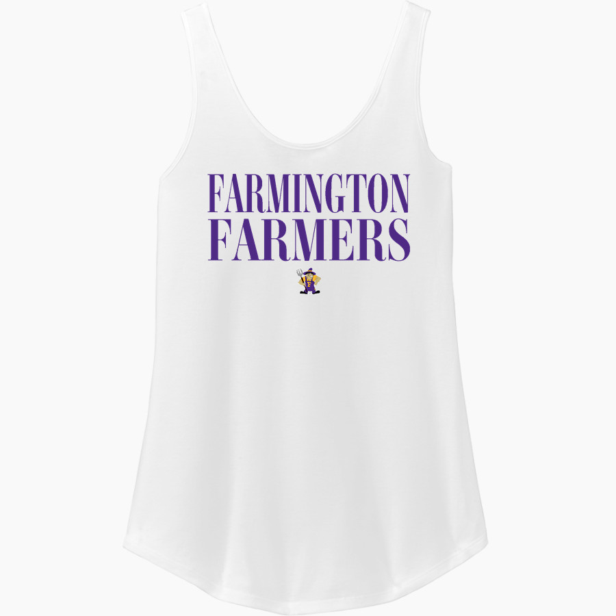 FARMINGTON HIGH SCHOOL FARMERS <span class="pdp-name-mascot">FARMINGTON FARMERS</span> District Women's Perfect Tri Relaxed Tank
