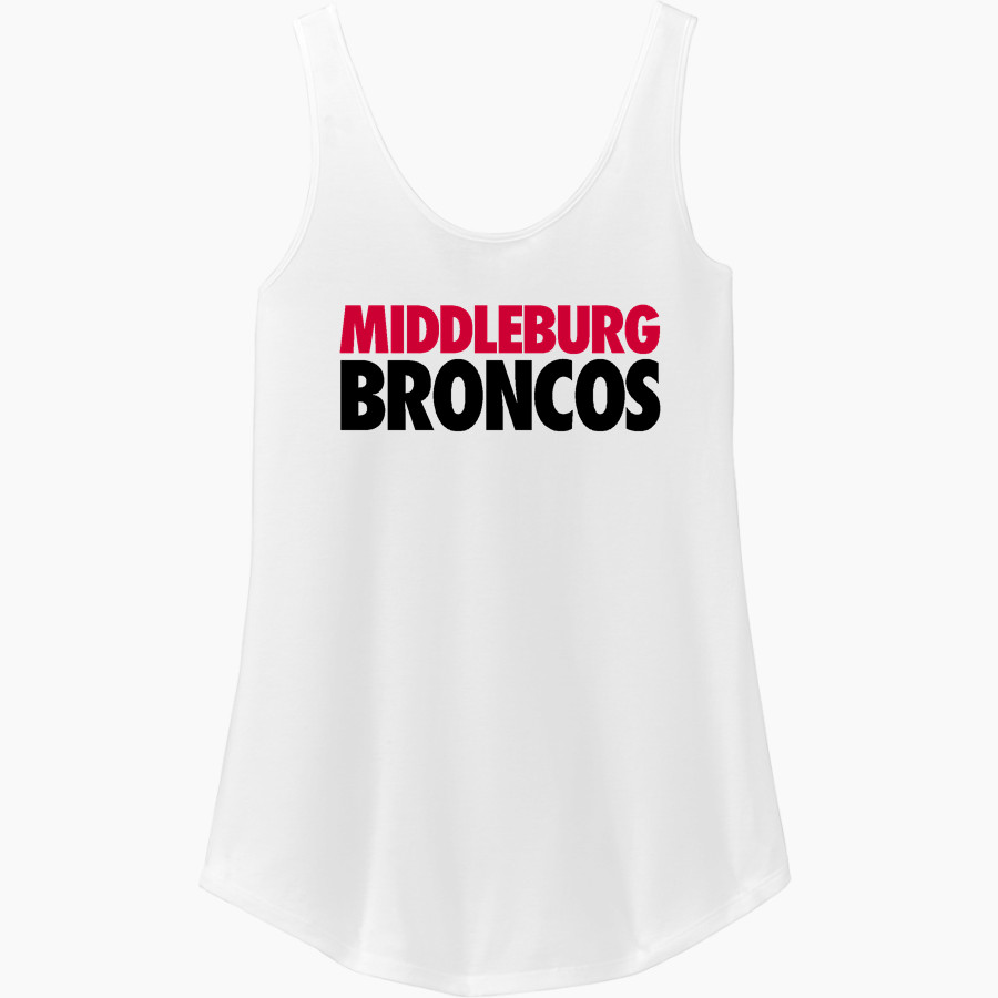 MIDDLEBURG HIGH SCHOOL BRONCOS District Women's Perfect Tri Relaxed Tank