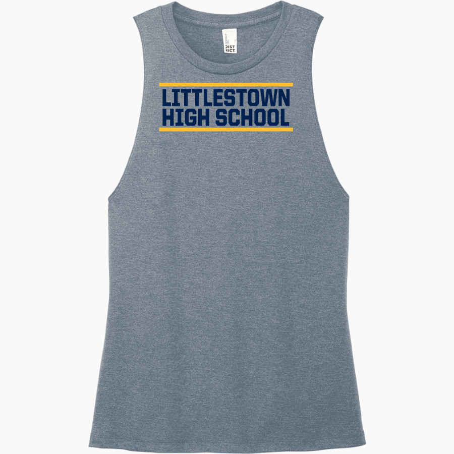 LITTLESTOWN HIGH SCHOOL THUNDERBOLTS District Women's Perfect Tri Muscle Tank