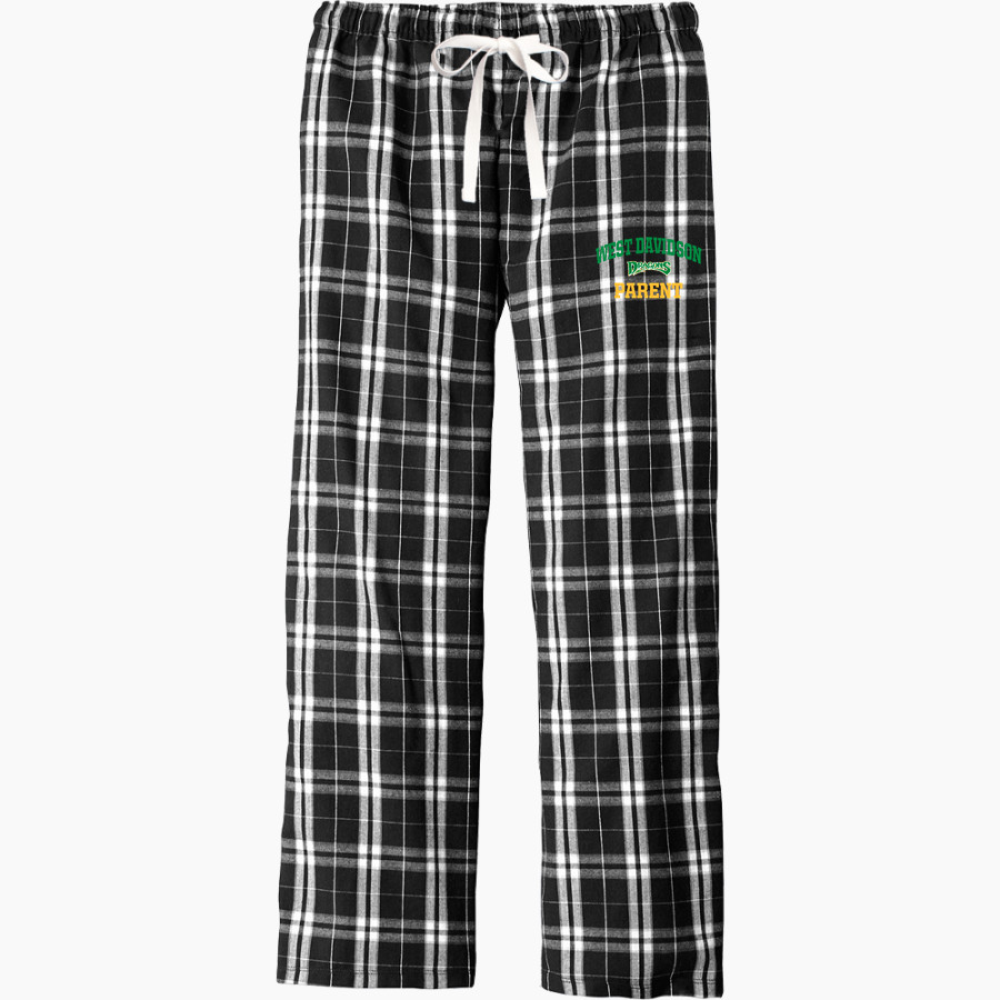 WEST DAVIDSON HIGH SCHOOL DRAGONS District Men's Flannel Plaid Pant
