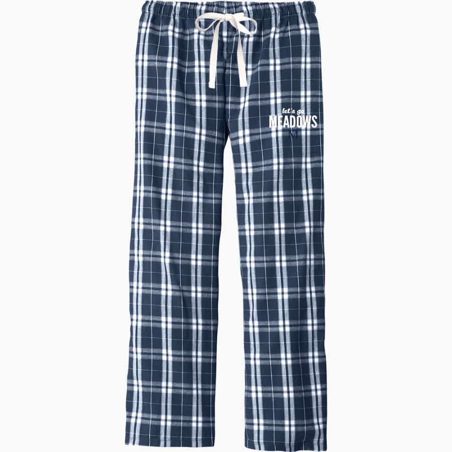 Meadows School The Official Store of the Mustangs <span class="pdp-name-mascot">Meadows School Mustangs</span> District Men's Flannel Plaid Pant