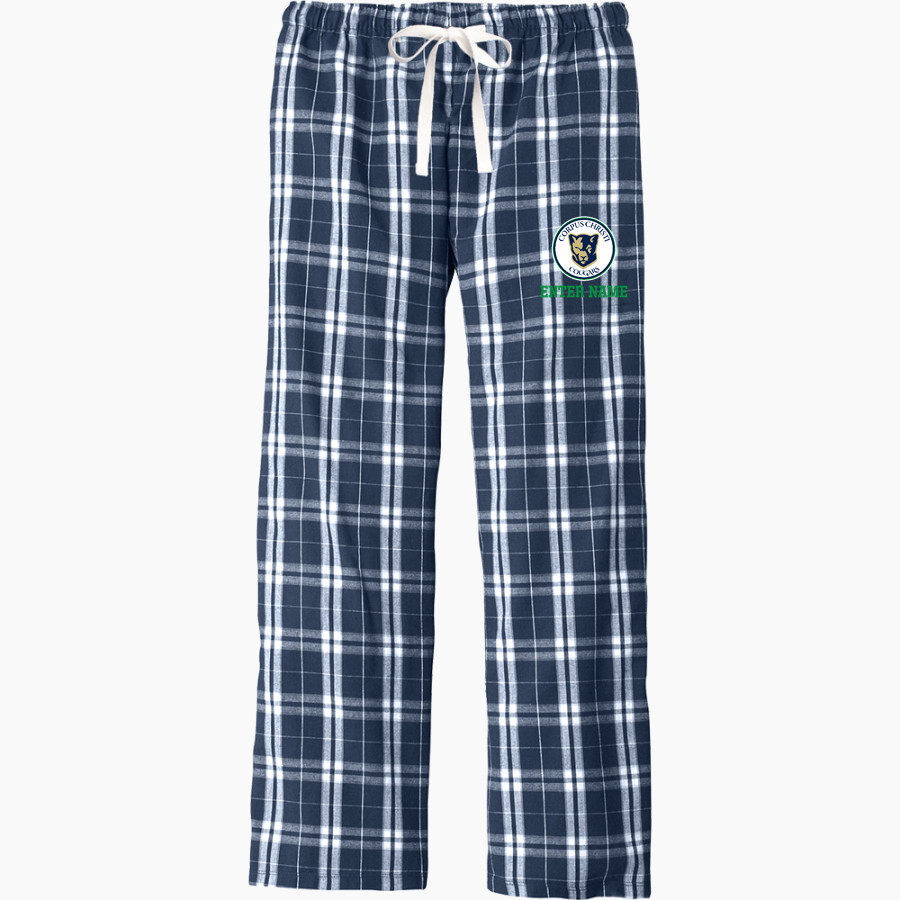 Corpus Christi Cougars District Men's Flannel Plaid Pant