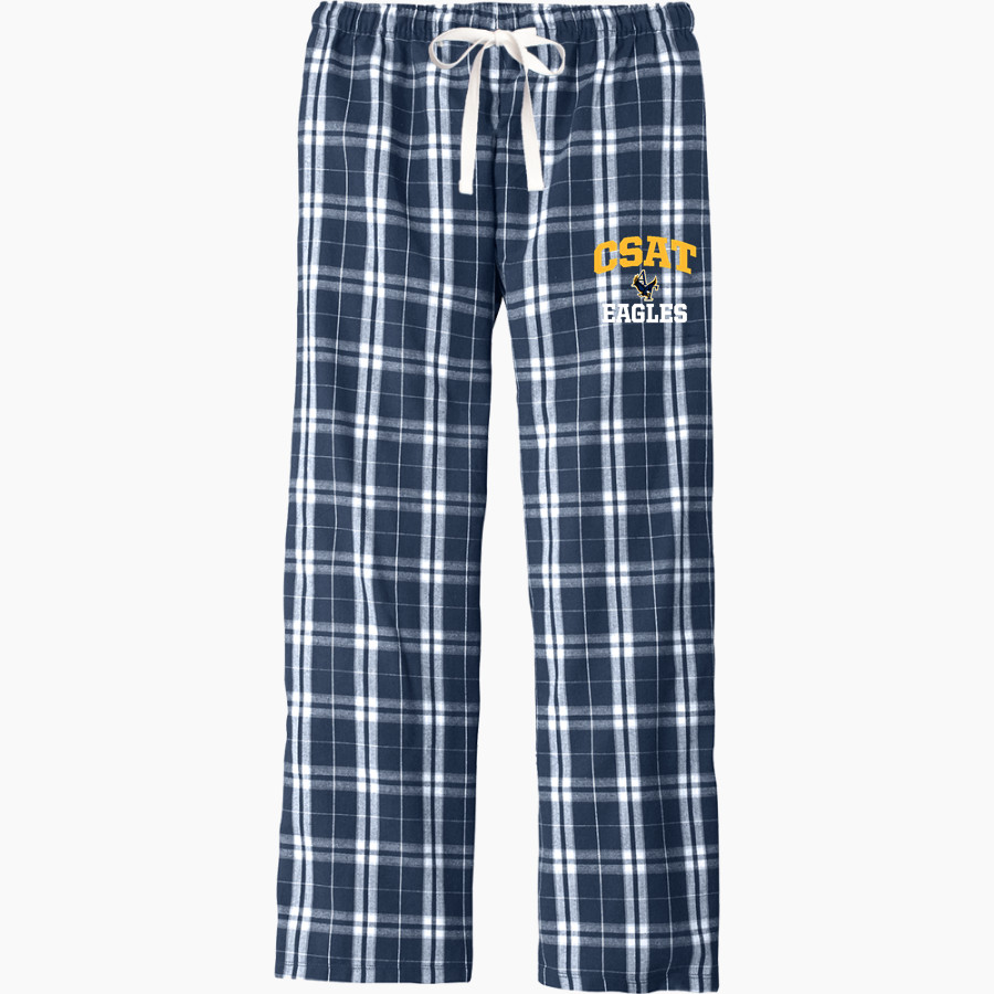 Charter School For Applied Technologies District Men's Flannel Plaid Pant