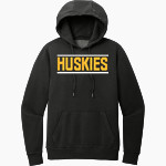 HIGHLAND HIGH SCHOOL HUSKIES District Men's Vintage Wash Fleece Hoodie Front Thumbnail
