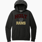 HOLT HIGH SCHOOL RAMS District Men's Vintage Wash Fleece Hoodie Front Thumbnail