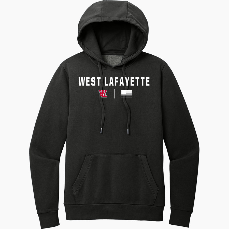 West Lafayette Jr-Sr High School Red Devils Online Store District Men's Vintage Wash Fleece Hoodie