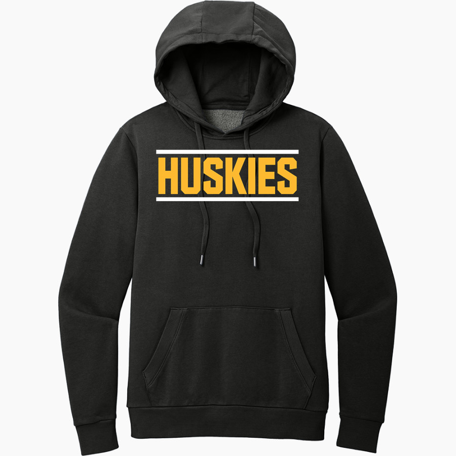 HIGHLAND HIGH SCHOOL HUSKIES District Men's Vintage Wash Fleece Hoodie