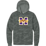 Miles Golden Bears <span class="pdp-name-mascot">Miles Golden Bear</span> District Wash Men's Camo Fleece Hoodie Front Thumbnail
