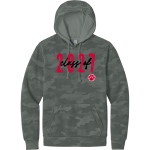 Kankakee Valley Kougars Kougars <span class="pdp-name-mascot">Kankakee Valley Kougars Kougars</span> District Wash Men's Camo Fleece Hoodie Front Thumbnail