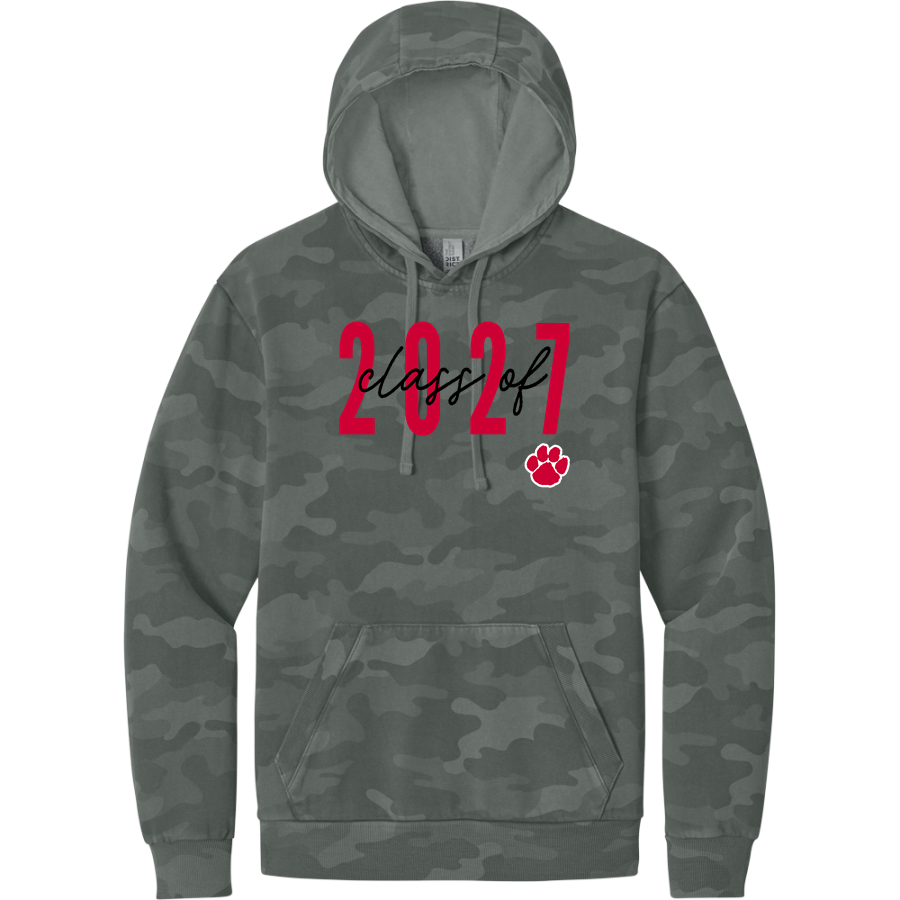 Kankakee Valley Kougars Kougars <span class="pdp-name-mascot">Kankakee Valley Kougars Kougars</span> District Wash Men's Camo Fleece Hoodie