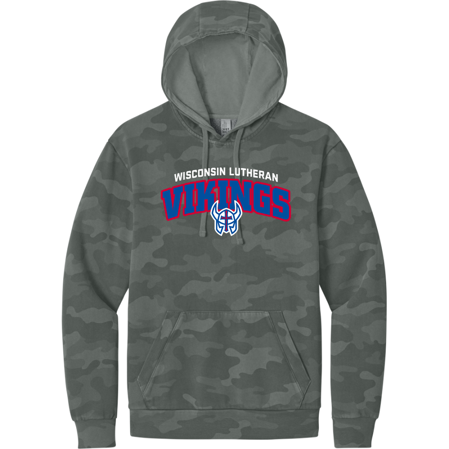 Wisconsin Lutheran Vikings <span class="pdp-name-mascot">Wisconsin Lutheran Vikings</span> District Wash Men's Camo Fleece Hoodie