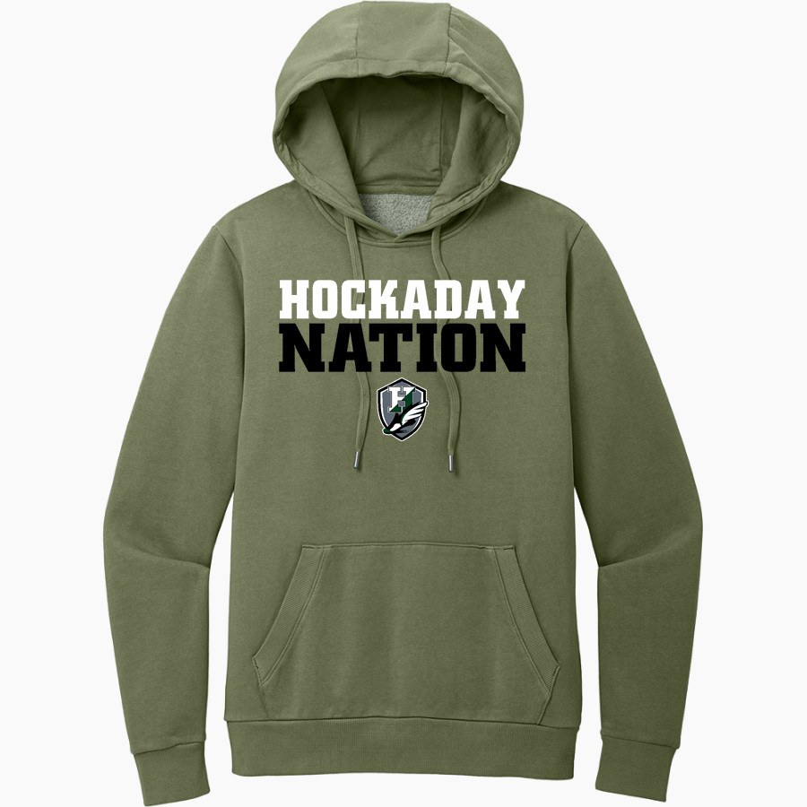 Hockaday School Online Store <span class="pdp-name-mascot">Hockaday</span> District Men's Vintage Wash Fleece Hoodie