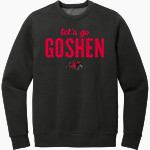 Goshen RedHawks District Men's Vintage Wash Fleece Crewneck Sweatshirt Front Thumbnail