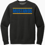 Mothers Of Mount Markham Students Mustangs District Men's Vintage Wash Fleece Crewneck Sweatshirt Front Thumbnail