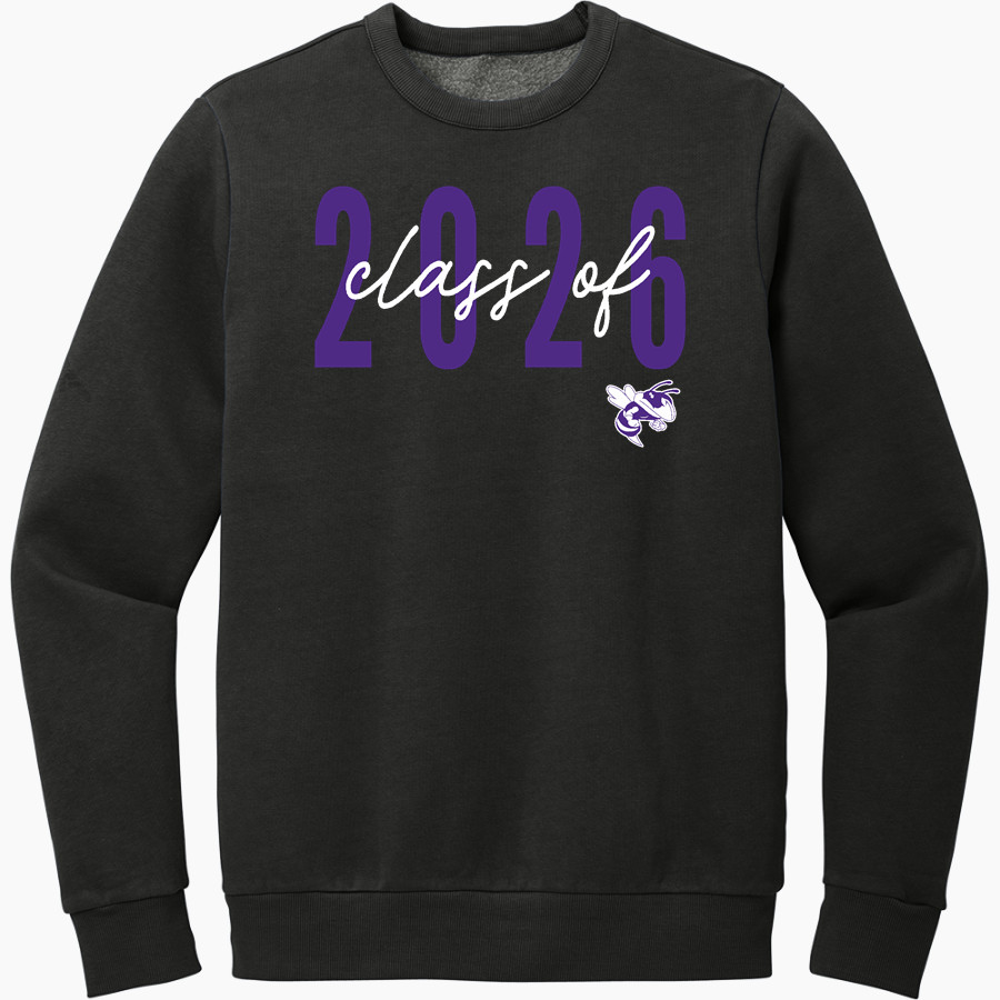 HOLCOMB HIGH SCHOOL HORNETS <span class="pdp-name-mascot">HOLCOMB HORNETS</span> District Men's Vintage Wash Fleece Crewneck Sweatshirt