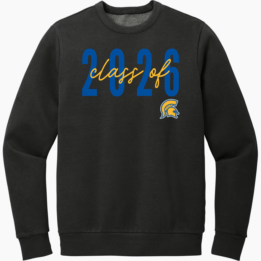 MASON CO CENTRAL HIGH SCHOOL SPARTANS <span class="pdp-name-mascot">MASON CO SPARTANS</span> District Men's Vintage Wash Fleece Crewneck Sweatshirt