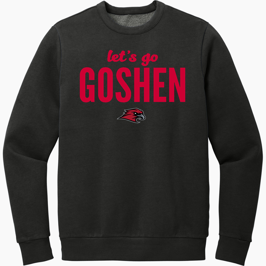 Goshen RedHawks District Men's Vintage Wash Fleece Crewneck Sweatshirt