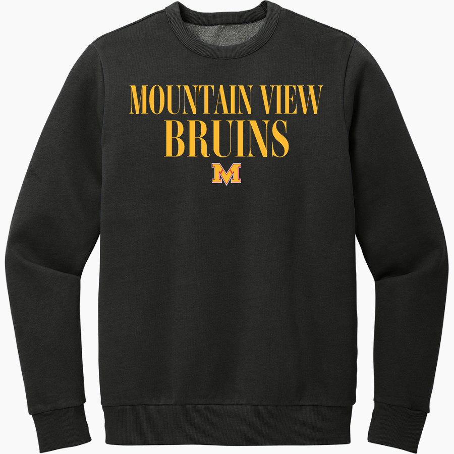 MOUNTAIN VIEW HIGH SCHOOL BRUINS District Men's Vintage Wash Fleece Crewneck Sweatshirt