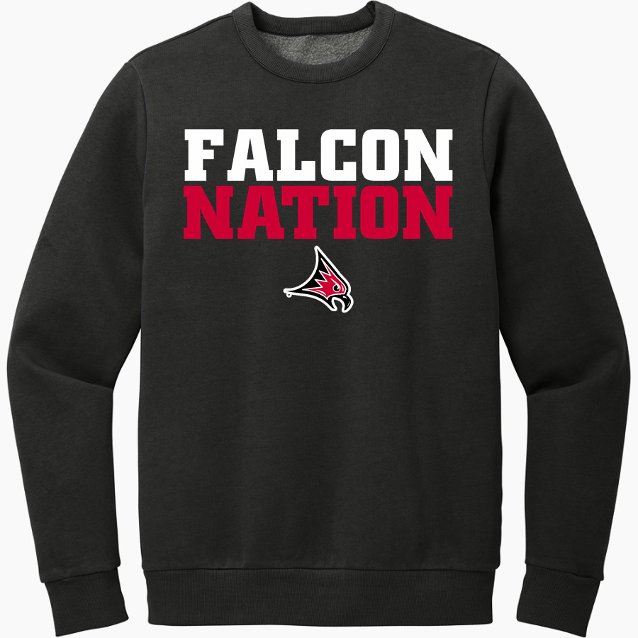 UW River Falls Falcons <span class="pdp-name-mascot">UW River Falls Falcons</span> District Men's Vintage Wash Fleece Crewneck Sweatshirt