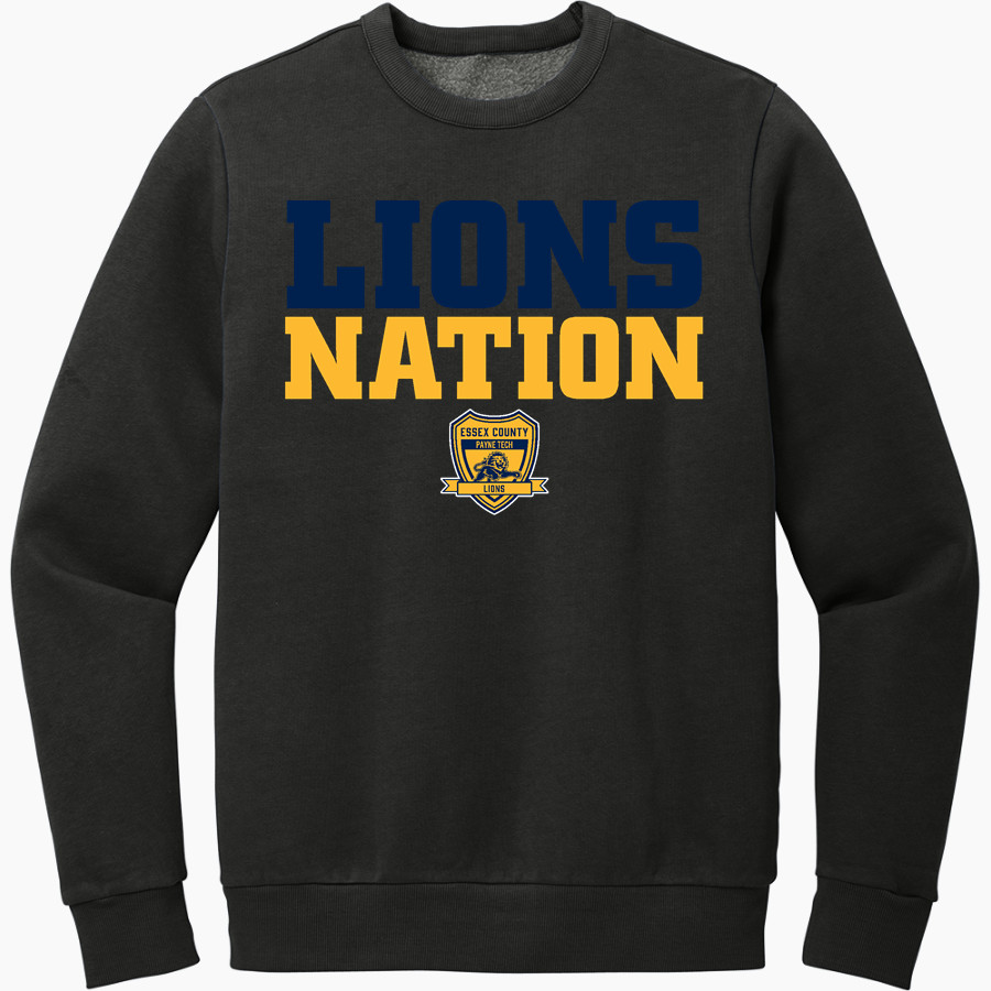 Payne Tech Lions District Men's Vintage Wash Fleece Crewneck Sweatshirt