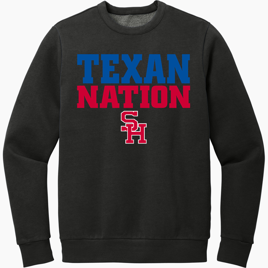 SAM HOUSTON HIGH SCHOOL TEXANS <span class="pdp-name-mascot">SAM HOUSTON TEXANS</span> District Men's Vintage Wash Fleece Crewneck Sweatshirt