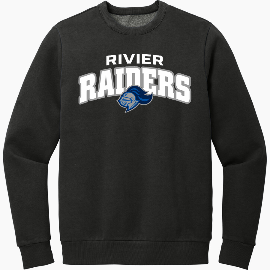 Rivier University Official Store of the Raiders District Men's Vintage Wash Fleece Crewneck Sweatshirt