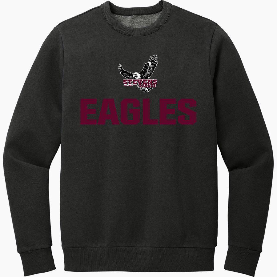 GEORGE STEVENS ACADEMY EAGLES <span class="pdp-name-mascot">GEORGE STEVENS ACADEMY EAGLES</span> District Men's Vintage Wash Fleece Crewneck Sweatshirt