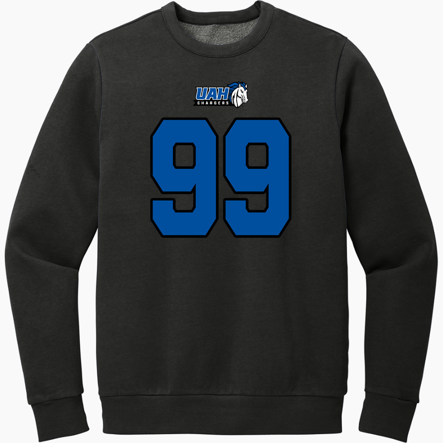 UAH Chargers <span class="pdp-name-mascot">University of Alabama Chargers</span> District Men's Vintage Wash Fleece Crewneck Sweatshirt