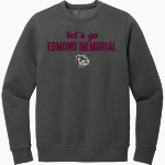 EDMOND MEMORIAL HIGH SCHOOL BULLDOGS <span class="pdp-name-mascot">EDMOND MEMORIAL BULLDOGS</span> District Men's Vintage Wash Fleece Crewneck Sweatshirt Front Thumbnail