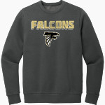 Northview Falcons <span class="pdp-name-mascot">Northview Middle School Falcons</span> District Men's Vintage Wash Fleece Crewneck Sweatshirt Front Thumbnail