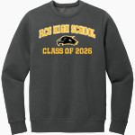 RCS High School Ravens <span class="pdp-name-mascot">RCS Indians</span> District Men's Vintage Wash Fleece Crewneck Sweatshirt Front Thumbnail