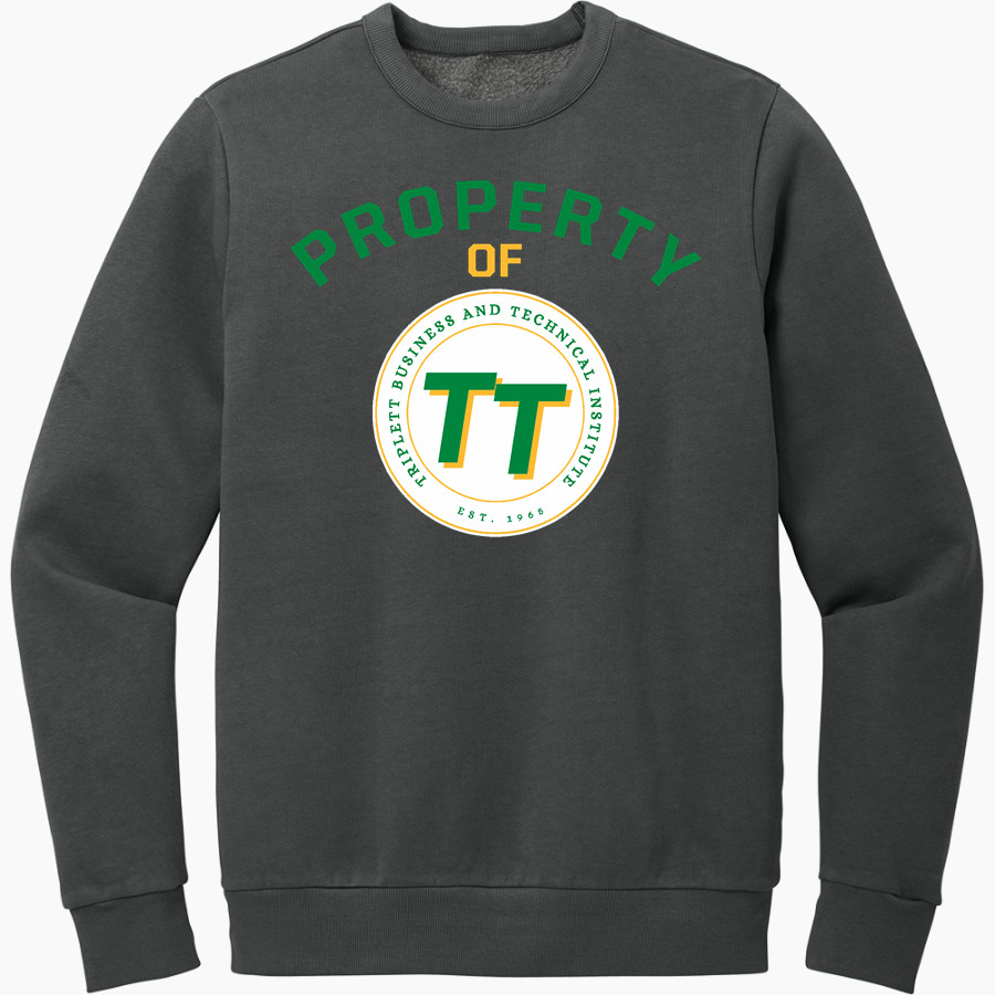 Triplett Tech District Men's Vintage Wash Fleece Crewneck Sweatshirt