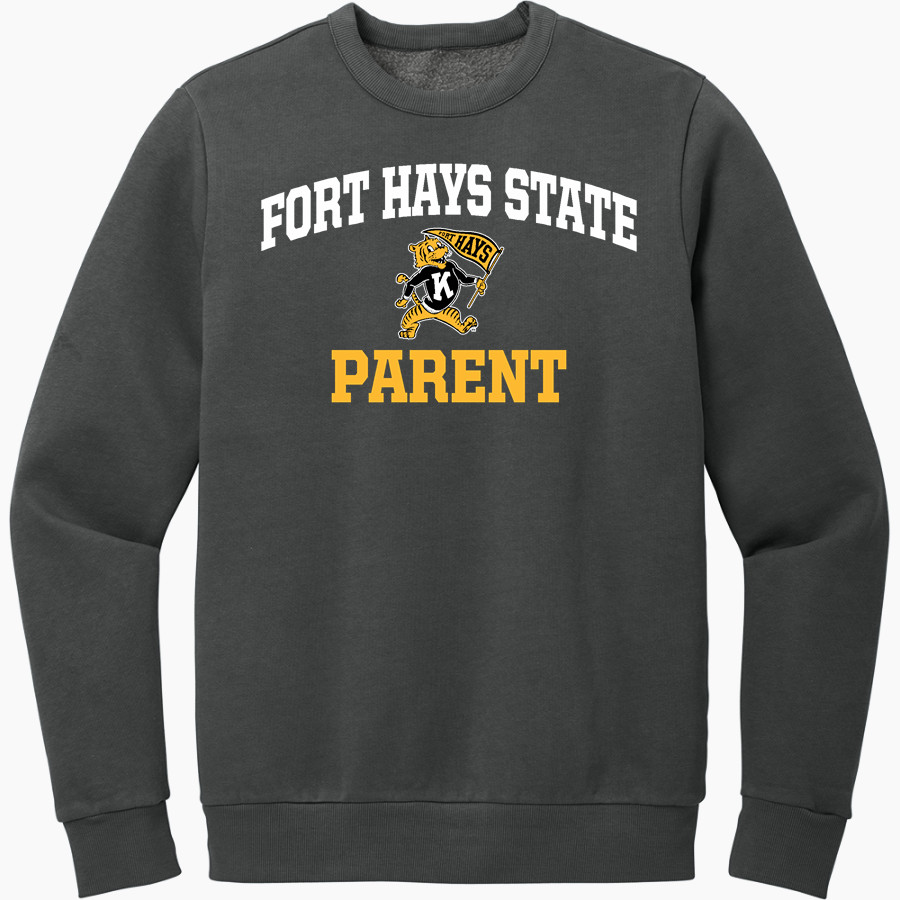Fort Hays State University Tigers District Men's Vintage Wash Fleece Crewneck Sweatshirt