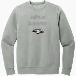 ALTA HIGH SCHOOL HAWKS District Men's Vintage Wash Fleece Crewneck Sweatshirt Front Thumbnail